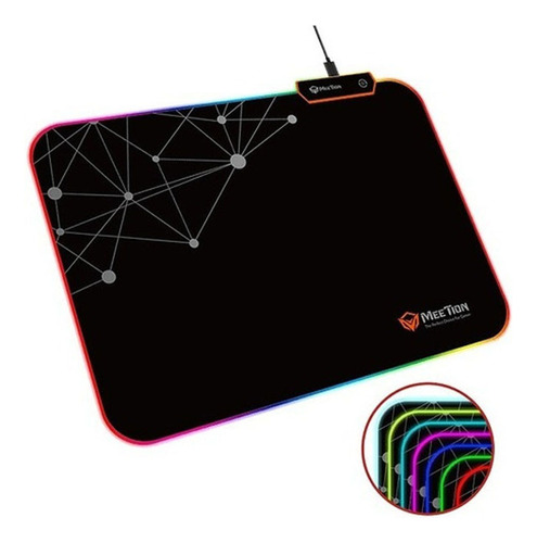 Mt-pd120 Mousepad Gamer Rubber Rgb Control De Luz Meetion