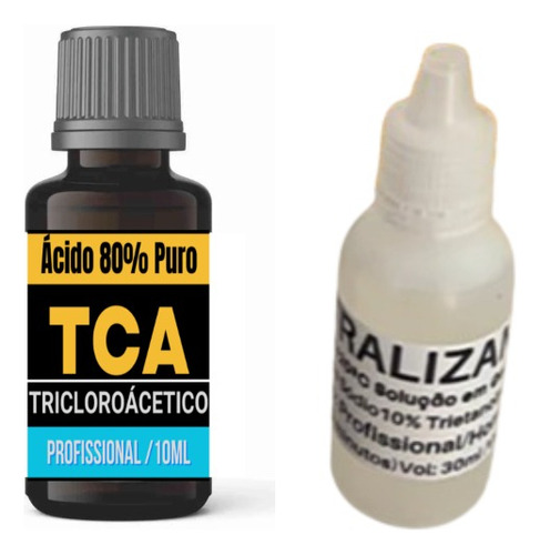 Tricloroacético Acido 80% 10ml + Neutralizante 30ml Tipo De Pele Todo Tipo De Pele