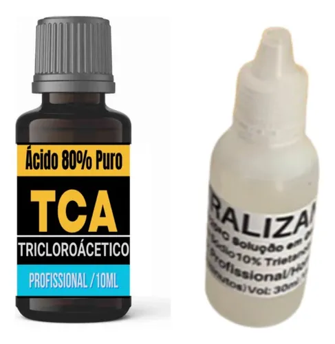 comprar Tricloroacético Acido 80% 10ml + Neutralizante 30ml Tipo De Pele Todo Tipo De Pele