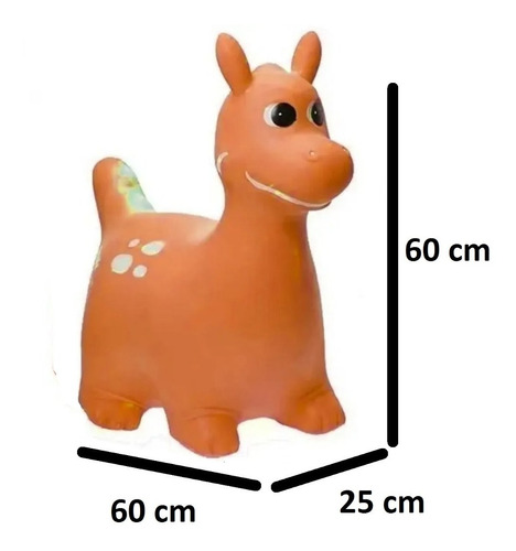 Imagen 4 de 6 de Dinosaurio Saltarin De Goma Turby Juguete Playking