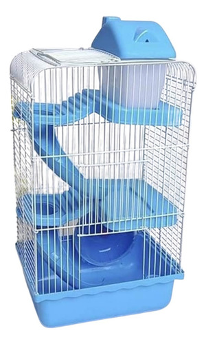 Jaula Hamster 3 Pisos Extra Grande Con Casa Rueda Bebedero