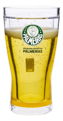 Copo Térmico Sociedade Esportiva Palmeiras Licenciado 350 Ml Cor Amarelo S. E. Palmeiras