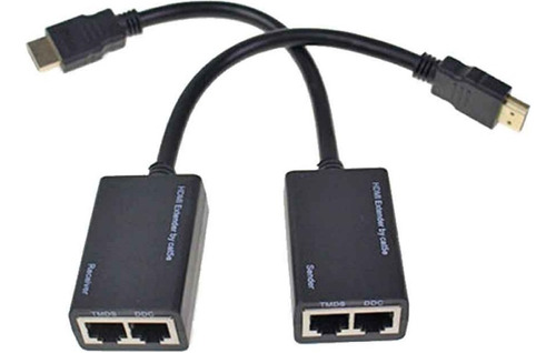 Extensor Hdmi Doble Rj-45 Hasta 30 Mts 