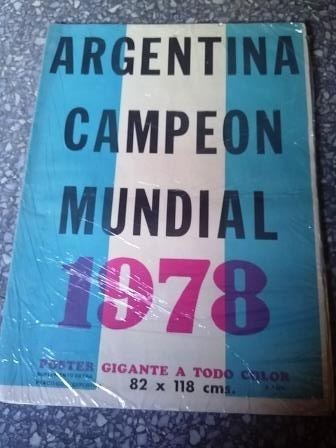 Argentina Campeon Mundial 1978 Reviposter Gigante 82x118cm