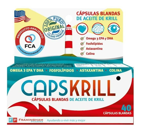 Capskrill X 40 Caps. Superior Al Aceite De Higado De Bacalao