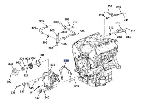Junta Tapa Distribucion Pontiac 6000 2.8l V6 1985