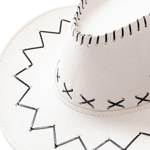 Sombrero De Vaquero De Ante Estilo Occidental Resistente