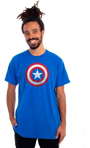 Camiseta Logo Escudo Capitão América - Marvel Original