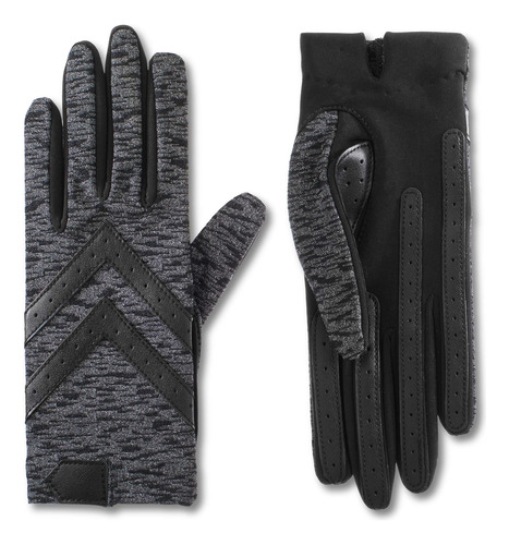 Isotoner Women's Spandex Shortie Touchscreen Gloves Large Ab