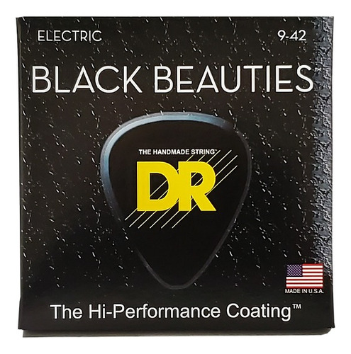 Encordado Cuerdas Guitarra Electrica Dr Black Beauties Bke-9