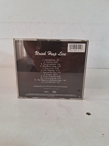 Cd Uriah Heep Uriah Heep Live Estandar (Usado)