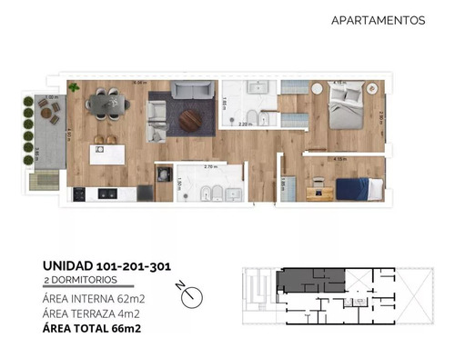 A Metros De Av Rivera Y Comercio, Venta Apartamento Dos Dormitorios, Malvin