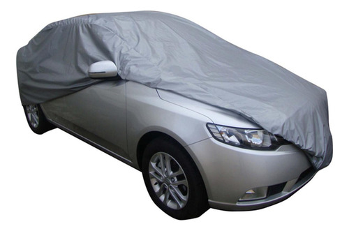 Capa Cobrir Carro Impermeável Cinza Gofrada Forro Total M Carrhel Sol Chuva Proteção UV