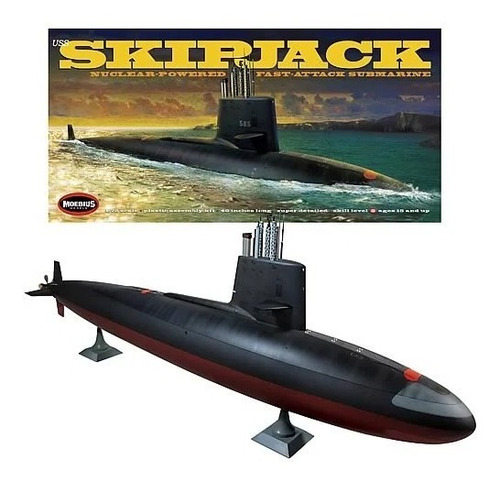 Uss Skipjack Ssn 585 Submarino Nuclear Model Kit