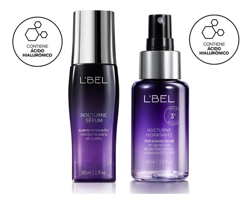 Set Nocturne Serum Rostro E Hidratante Facial - L'bel