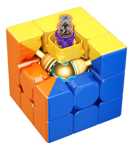 Cubo De Rubik 3x3 Magnético Moyu Super Rs3m Ball Core Maglev Color de la estructura Stickerless