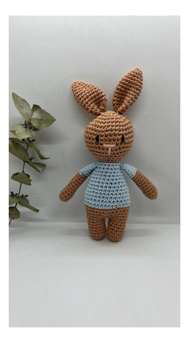 Conejo De Apego Tejido A Crochet - Amigurumi