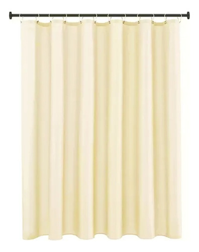 Cortina De Ducha Lavable Tela Impermeable 1 Pieza 180*180cm Beige