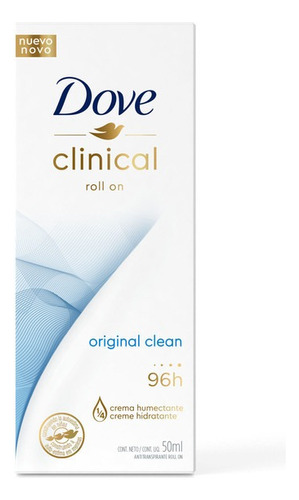 Antitranspirante roll on Dove Original Clean 50 ml