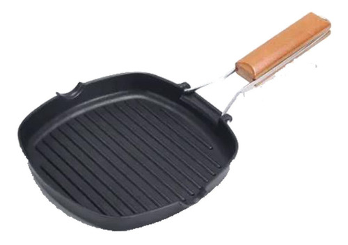 Sarten Parrilla Cocina Grill Cuadrado Antiadherente 20 Cm