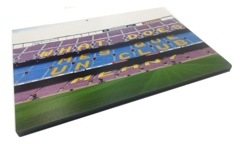 Retablo Mdf Cuadro Poster F C Barça  Mosaico Camp Nou 