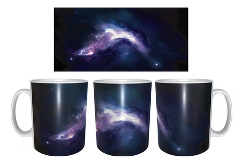 Taza Espacio Estrellas Taza De Galaxia. Taza Para Café M13 Blanco