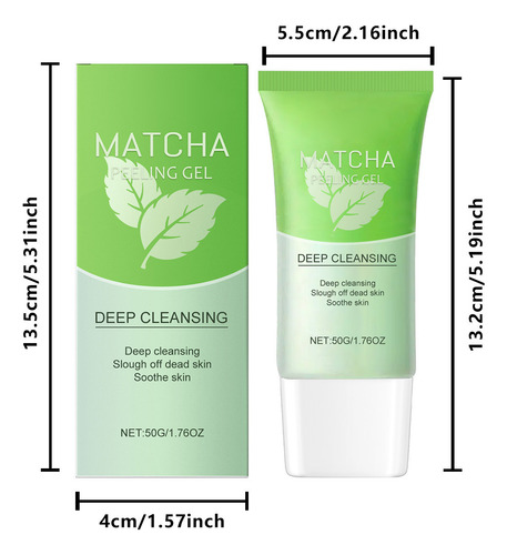 Gel Exfoliante Hd Matcha, Limpiador E Hidratante Para Rostro