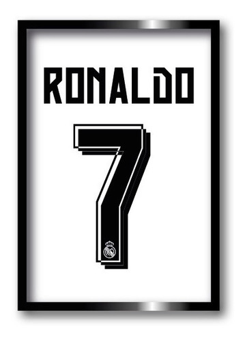 Decorativo Dorsal Cristiano R Juventus Manchester Madrid Cr7