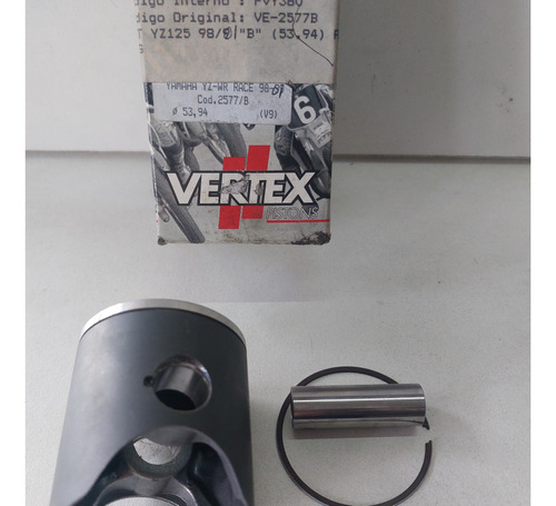 Kit Pistón Vertex Yamaha Yz125 98/01 Letra  B  Diám 53.94mm
