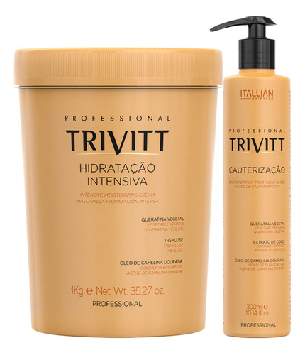 Trivitt Máscara Hidratação 1kg Cauterização Itallian Color