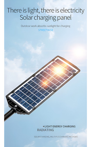 X2 Foco Led Solar Foco Solar Sensor Movimiento Control 100w