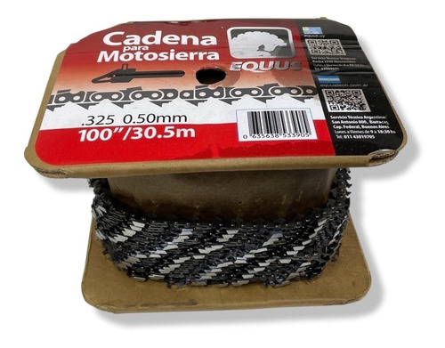 Rollo De Cadena De Motosierra Pase 325  Calibre 0.50  Equus