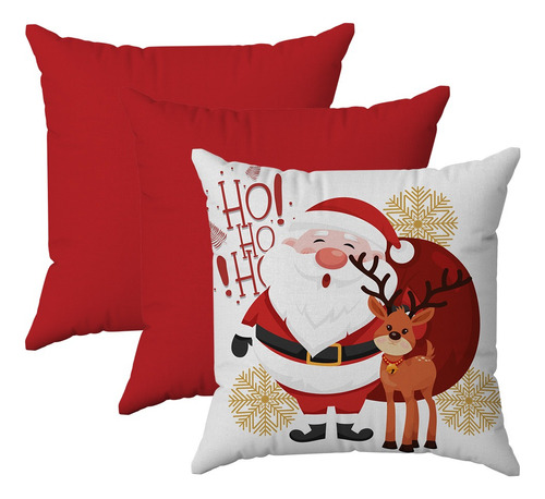 Kit 3 Capas Almofadas Decorativas Natal Noel 45x45 Id Decor