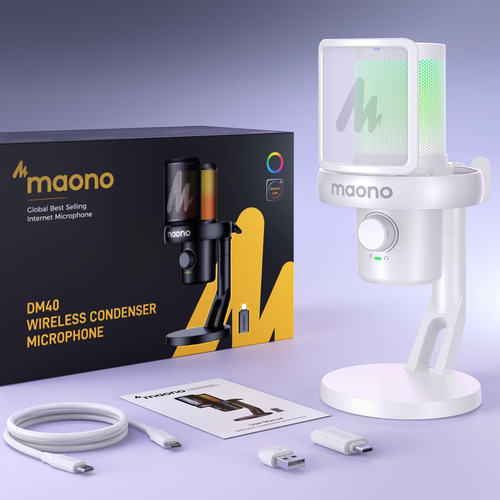 Micrófono De Juego Inalámbrico, Micrófono De Condensador Usb
