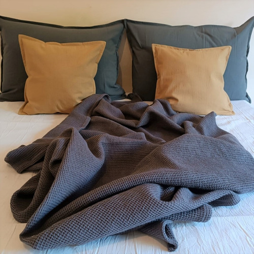 Imagen 3 de 10 de Fundas Almohadon 50x70 Tusor Nordico Cama X 2 Varios Colores