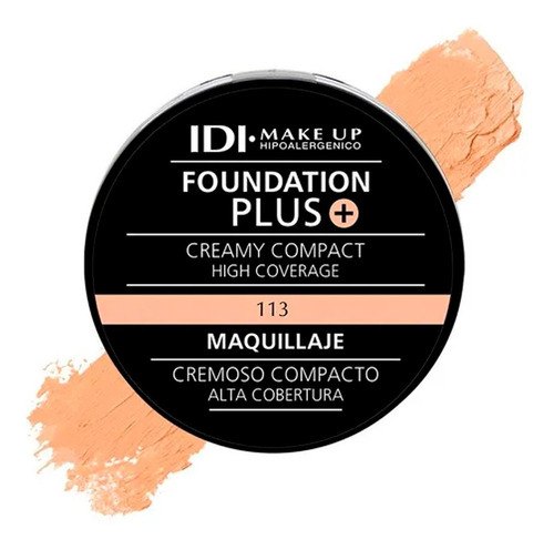 Idi Make Up Maquillaje Cremoso Compacto 113 Sand Beige Color Sand Beige
