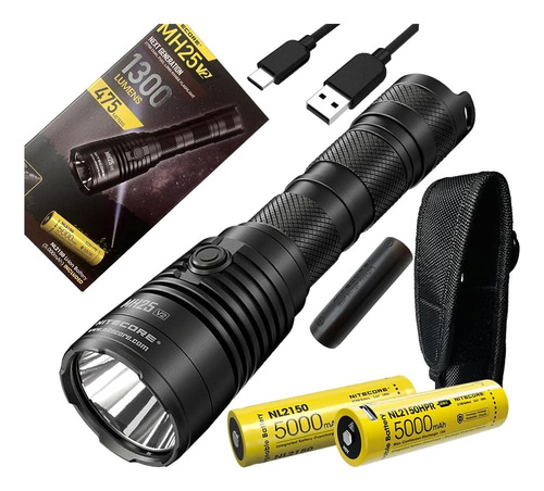 ~? Nitecore Mh25 V2 Tipo-c Usb Recargable Led Linterna - 130