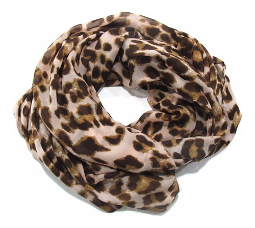 Imagen 3 de 8 de Pashmina Pañuelo Chalina Fight Leopardo Grande