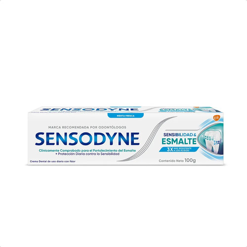 Sensodyne Sensibilidad Y Esmalte Crema Dental 100g Menta Fre