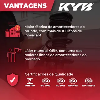 Kit Amortecedor Dianteiro Kyb Para Honda Civic 2.0 2013-2016