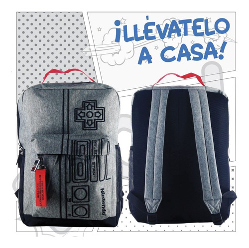 Mochila Nintendo Nes Control Backpack Original Bioworld