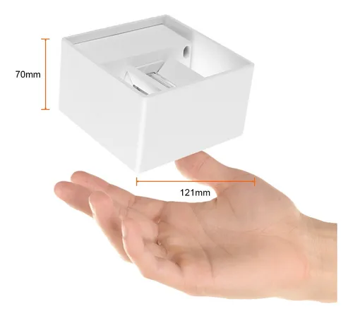 Aplique De Muro Blanco Zibo 3000k 7.5w Tecnolite
