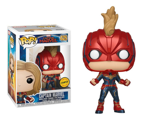Imagem 1 de 5 de Funko Pop Capitã Marvel 425 Chase Exclusivo