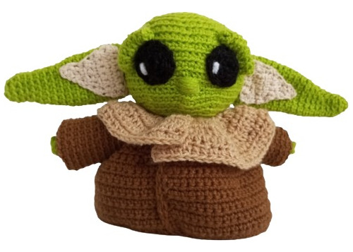 Baby Yoda Star Wars Amigurumi Tejido En Crochet