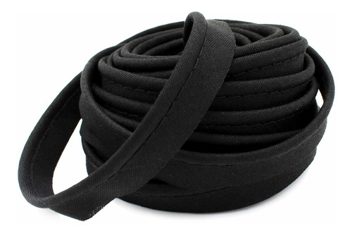 Piping Cord 3 8  -1 Filler Negro 10 Yards Pack