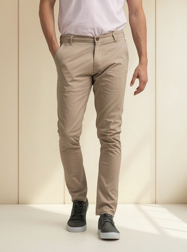 Pantalón Corte Chino Slim Mistral Hombre