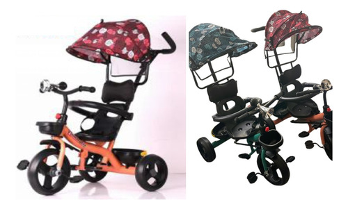 Triciclo Direccional Infantil Manija Capota Tzt45 Babymovil