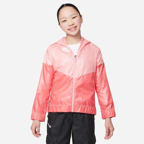 Campera Para Niñas Nike Sportswear Windrunner Rosa