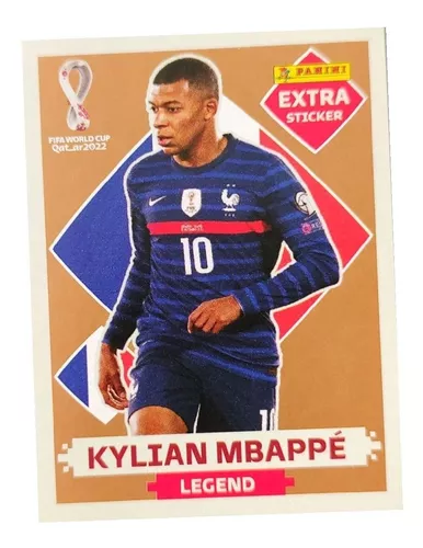 Figurinha Extra Original Copa 2022 - Kylian Mbappé Legend Bordô, Item de  Papelaria Panini Nunca Usado 81545877