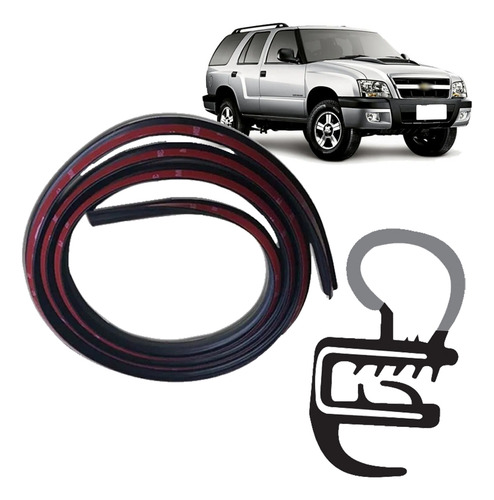 Kit Borrachas 2 Portas E Pingadeiras S10 Blazer 2001 A 2011